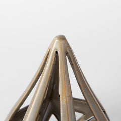Hood Bronze Geometric Ceramic Object - Ornate Home