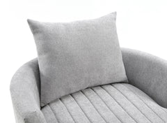 Hoople Light Gray Swivel Chair - Ornate Home