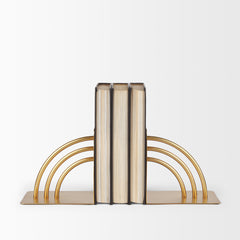 Hope Gold Metal Bookends - Ornate Home