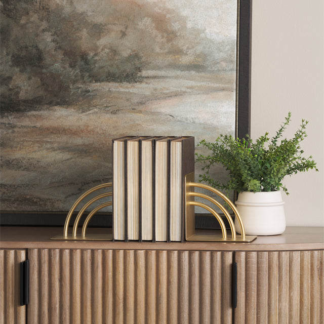 Hope Gold Metal Bookends - Ornate Home