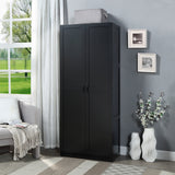 Hopkins Storage Closet 2.0 in Black - Ornate Home