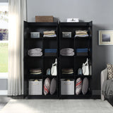 Hopkins Storage Closet 2.0 in Black (set of 2) - Ornate Home