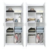 Hopkins Storage Closet 2.0 in White (set of 2) - Ornate Home