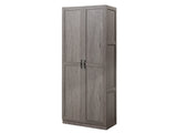 Hopkins Storage Closet 3.0 in Grey - Ornate Home