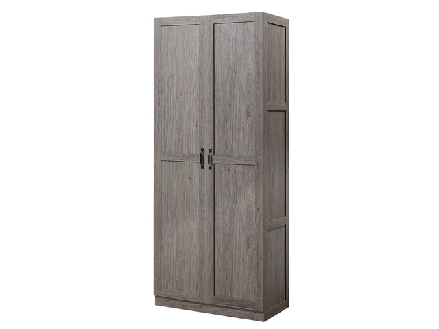 Hopkins Storage Closet 3.0 in Grey - Ornate Home