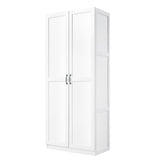 Hopkins Storage Closet 4.0 in White (set of 2) - Ornate Home