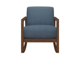 Horae Blue Rocker Accent Chair - Ornate Home