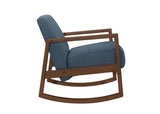 Horae Blue Rocker Accent Chair - Ornate Home