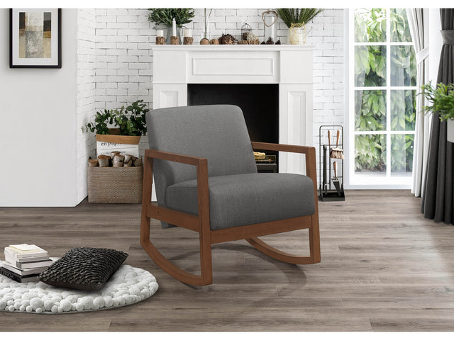 Horae Gray Rocker Accent Chair - Ornate Home