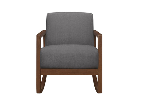 Horae Gray Rocker Accent Chair - Ornate Home