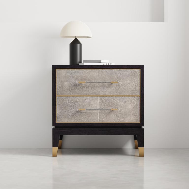 Horatio Grey Nightstand - Ornate Home