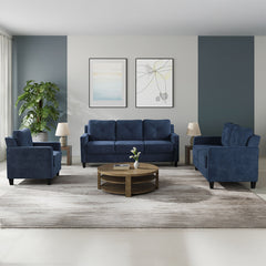 Horatio Navy Chenille Chair - Ornate Home