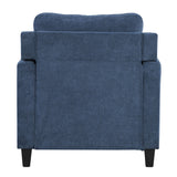 Horatio Navy Chenille Chair - Ornate Home