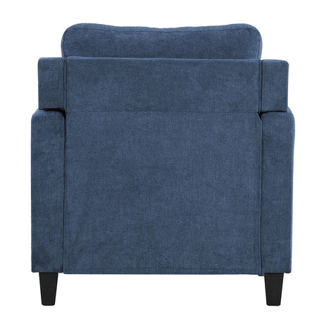 Horatio Navy Chenille Chair - Ornate Home