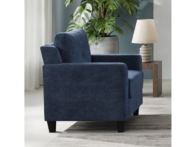 Horatio Navy Chenille Chair - Ornate Home