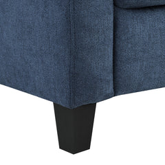 Horatio Navy Chenille Loveseat - Ornate Home