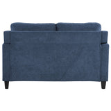 Horatio Navy Chenille Loveseat - Ornate Home