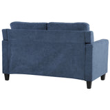 Horatio Navy Chenille Loveseat - Ornate Home