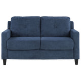 Horatio Navy Chenille Loveseat - Ornate Home