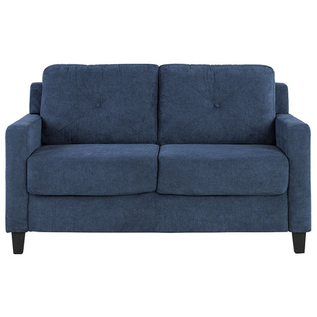 Horatio Navy Chenille Loveseat - Ornate Home