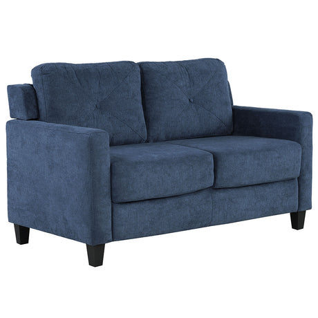 Horatio Navy Chenille Loveseat - Ornate Home