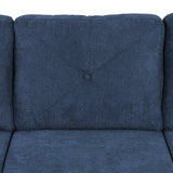 Horatio Navy Chenille Sofa - Ornate Home