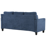 Horatio Navy Chenille Sofa - Ornate Home