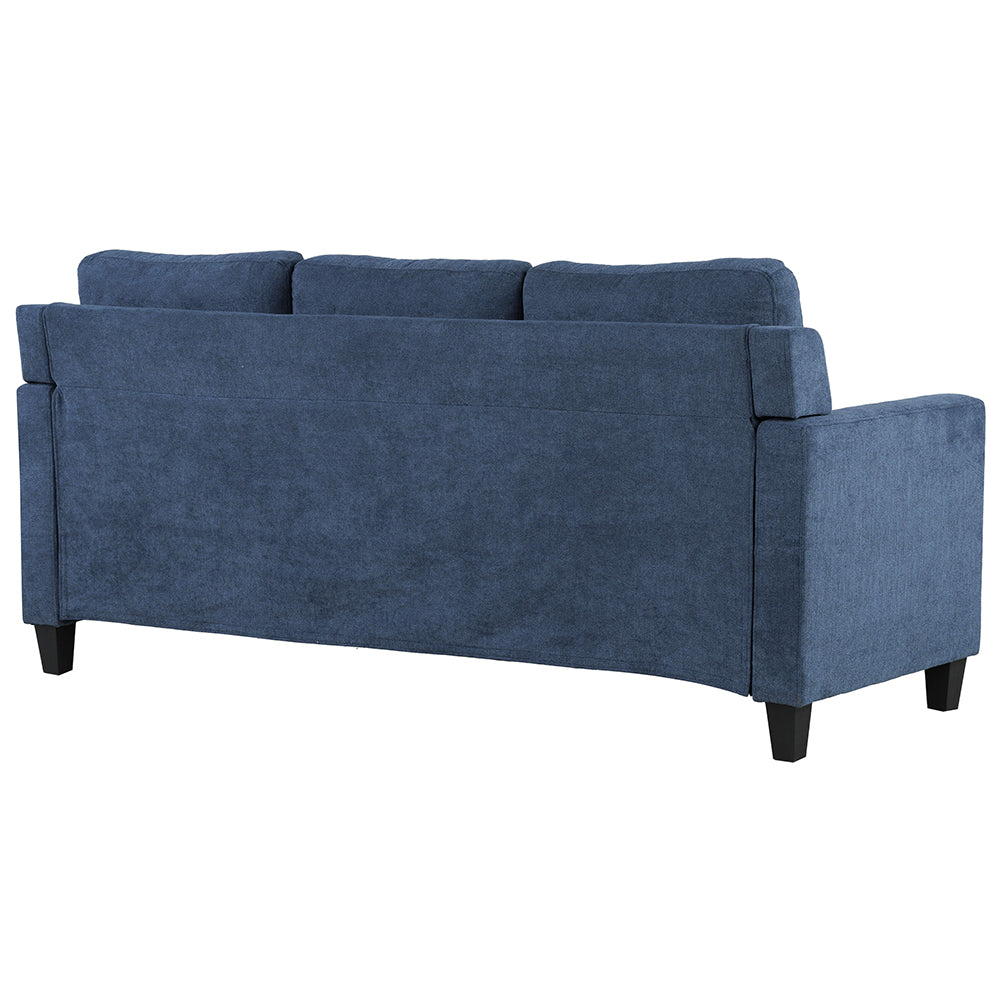 Horatio Navy Chenille Sofa - Ornate Home