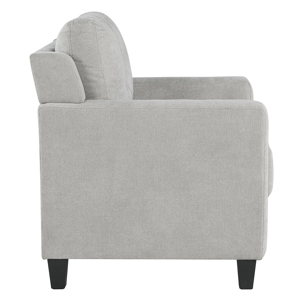 Horatio Taupe Chenille Chair - Ornate Home