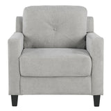 Horatio Taupe Chenille Chair - Ornate Home