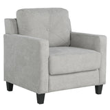 Horatio Taupe Chenille Chair - Ornate Home