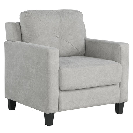 Horatio Taupe Chenille Chair - Ornate Home