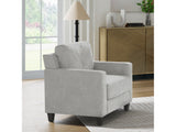 Horatio Taupe Chenille Chair - Ornate Home