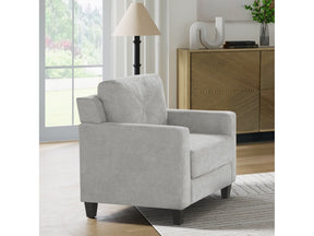 Horatio Taupe Chenille Chair - Ornate Home