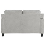 Horatio Taupe Chenille Loveseat - Ornate Home
