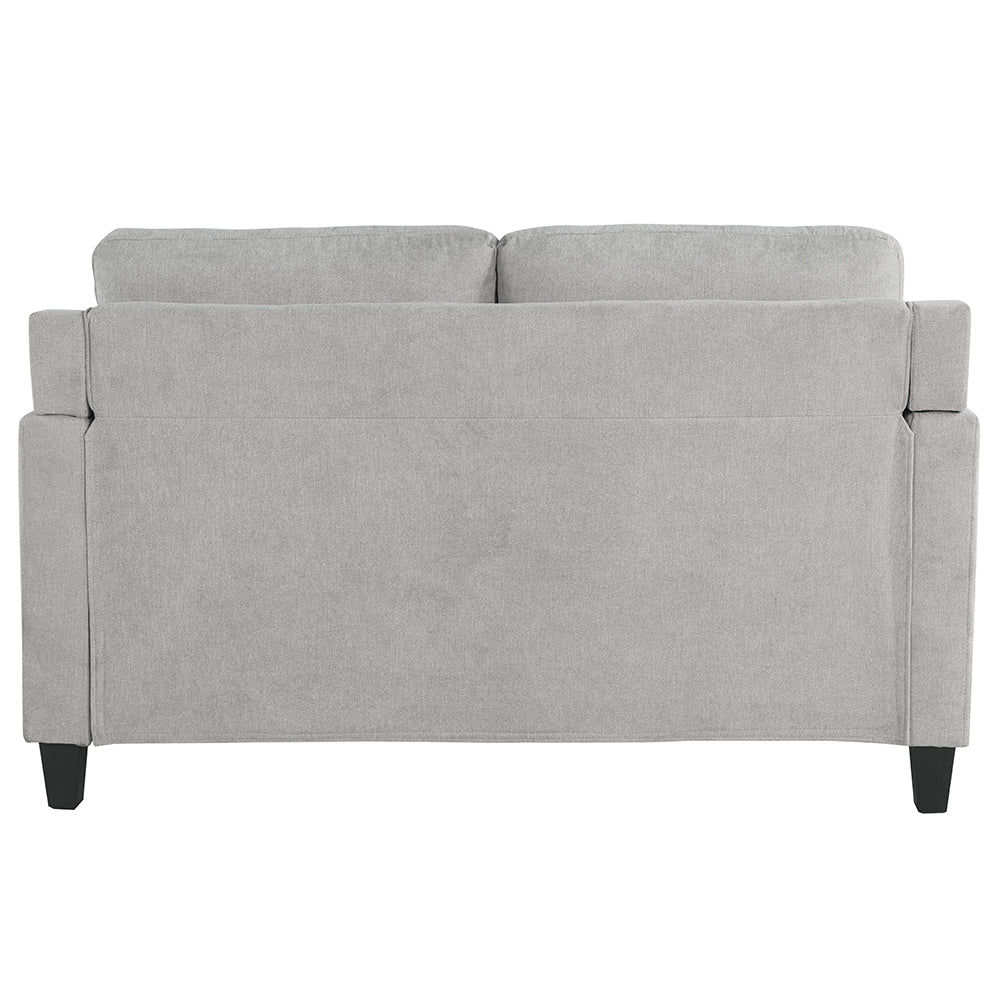 Horatio Taupe Chenille Loveseat - Ornate Home