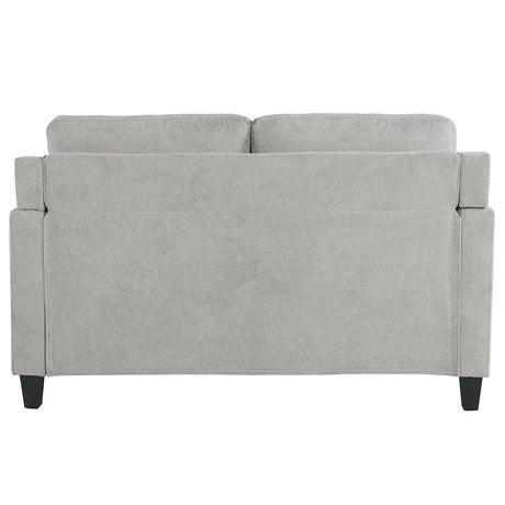 Horatio Taupe Chenille Loveseat - Ornate Home