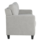 Horatio Taupe Chenille Loveseat - Ornate Home