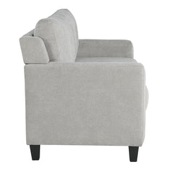 Horatio Taupe Chenille Loveseat - Ornate Home