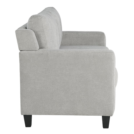 Horatio Taupe Chenille Loveseat - Ornate Home
