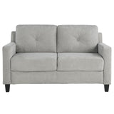 Horatio Taupe Chenille Loveseat - Ornate Home