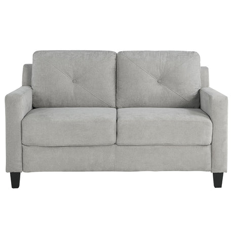 Horatio Taupe Chenille Loveseat - Ornate Home