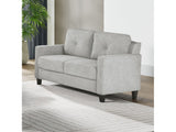 Horatio Taupe Chenille Loveseat - Ornate Home