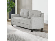 Horatio Taupe Chenille Loveseat - Ornate Home