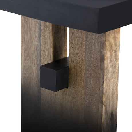 Horizon Black/Tan Bench - Ornate Home