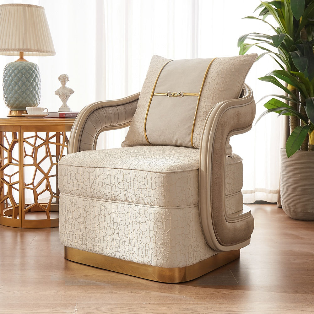 Horizon Elite Beige 3-Pc Living Room Set / HD-9004-SET3 - Ornate Home