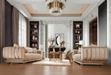 Horizon Elite Beige 3-Pc Living Room Set / HD-9004-SET3 - Ornate Home