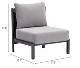Horizon Gray Accent Chair - Ornate Home