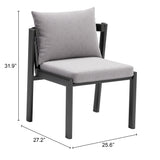 Horizon Gray Dining Chair (Set of 2) - Ornate Home