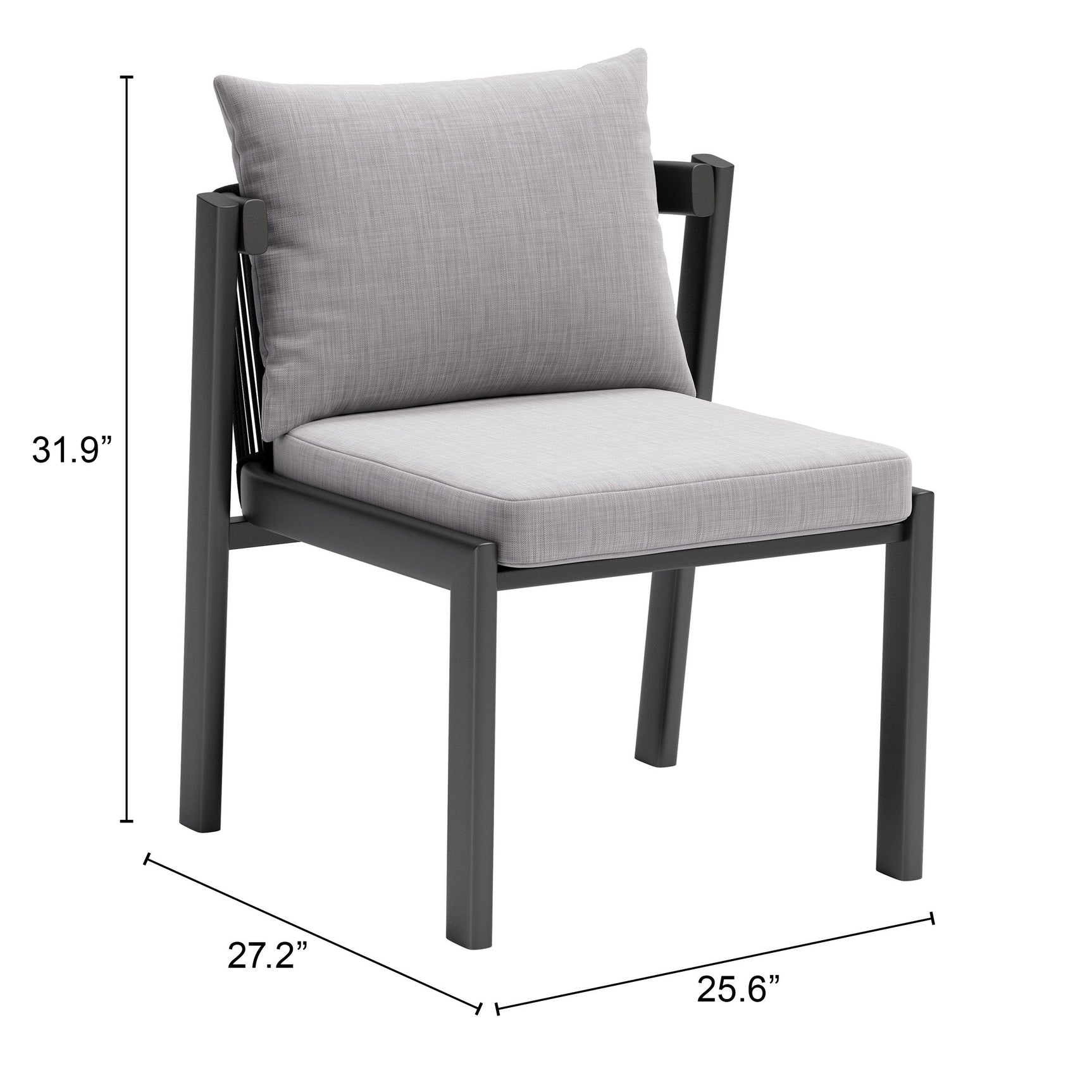 Horizon Gray Dining Chair (Set of 2) - Ornate Home